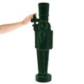 Flocked Nutcracker Standing Figurine 77 cm Dark Green Indoor Decoration | Floristik24.co.uk
