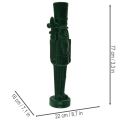 Flocked Nutcracker Standing Figurine 77 cm Dark Green Indoor Decoration | Floristik24.co.uk