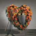 Floristik24 OASIS® Bioline® Deco urn heart 65cm with stand
