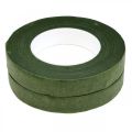 Floristik24 OASIS® Flower Tape, flower tape, self-adhesive, moss green W13mm L27.5cm 2pcs