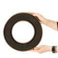 OASIS® Renewal® Floral Foam Biolit® Ring with Tray, 31 cm, Black, Pack of 2 | Floristik24.co.uk