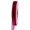 Floristik24 Organza ribbon Bordeaux 15mm 50m