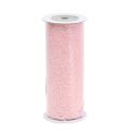 Floristik24 Organza fabric 15cm x 500cm pink with glitter
