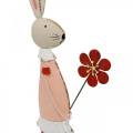 Floristik24 Easter decoration made of metal, spring, Easter bunny with flower, decorative bunny 44cm