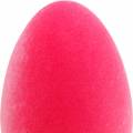 Floristik24 Easter egg pink H40cm decorative egg Flocked decoration Easter