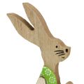 Floristik24 Wooden Easter Bunny sitting 11cm 8pcs