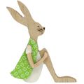 Floristik24 Wooden Easter Bunny sitting 11cm 8pcs