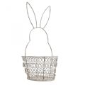 Floristik24 Easter basket wire basket Easter Bunny Shabby Ø12cm H26.5cm
