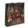 Floristik24 Shopping bag with handles Vegetables plastic 38 × 10 × 39cm