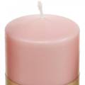 Floristik24 PURE pillar candle 90/60 pink decorative candle sustainable natural wax candle decoration