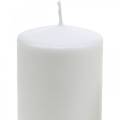 Floristik24 Pure pillar candle 130/60 natural wax candle sustainable stearin and rapeseed
