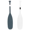 Floristik24 Set of 18 Miniature Wooden Paddles in Blue and White - 8cm