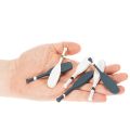 Set of 18 Miniature Wooden Paddles in Blue and White - 8cm | Floristik24.co.uk