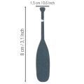 Set of 18 Miniature Wooden Paddles in Blue and White - 8cm | Floristik24.co.uk