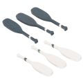 Set of 18 Miniature Wooden Paddles in Blue and White - 8cm | Floristik24.co.uk