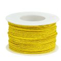 Floristik24 Paper cord wire wrapped Ø2mm 100m yellow