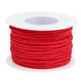 Floristik24 Paper cord wire wrapped Ø2mm 100m red