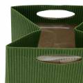 Floristik24 Paper bag flowerpot planter green mix 10.5cm 12pcs