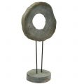 Floristik24 Decorative sculpture from paulownia wood washed gray H60cm