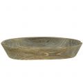 Floristik24 Decorative bowl paulownia wood oval 44cm x 19cm H8cm