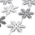 Floristik24 Decorative garland snowflakes silver 270cm