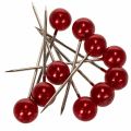 Floristik24 Pearl Head Pins Red Ø15mm 75mm