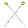 Green pearl-headed floristry pins, versatile use, Ø4mm, 40mm, 150 pieces | Floristik24.co.uk