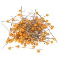 Floristik24 Orange Pearl Head Pins Floristry Supplies Ø4mm 40mm Set of 150