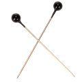 Black Pearl Head Pins for Floristry Ø4mm 40mm 150pcs | Floristik24.co.uk
