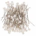 Floristik24 Pearl Head Pins White Ø6mm 65mm 100 Pieces