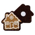Floristik24 Gingerbread house with glue point 4,5cm 12pcs