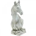 Floristik24 Horse head bust deco figure horse ceramic white, gray H31cm