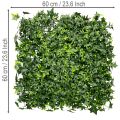 Artificial Ivy Mat 60x60 cm Green for Wall Decoration | Floristik24.co.uk