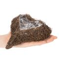Heart-Shaped Twig Planter with Liner, 20cm, Set of 2 | Floristik24.co.uk