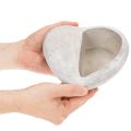 Heart-shaped planter, cast stone, decorative planter, 17cm | Floristik24.co.uk