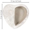 Heart-shaped planter, cast stone, decorative planter, 17cm | Floristik24.co.uk