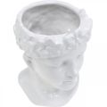 Floristik24 Plant head bust woman white ceramic flower vase H19cm