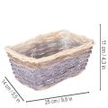 ProductName  
Rectangular Wooden Plant Baskets with Plastic Lining 25cm Set of 4  

ProductDescription  
<div>  
<h2>Rectangular Wooden Plant Baskets with Plastic Lining</h2>  

<p>Bring a practical yet decorative touch to your living spaces with these re | Floristik24.co.uk