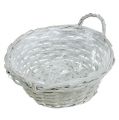 Floristik24 Plant basket round Ø28cm H12cm Grey