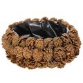 Floristik24 Round Pinecone Bowl for Planting, 30cm, Natural Brown