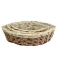 Floristik24 Plant Basket Set of 3 48cm / 38cm / 30cm Cream Brown