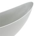 Floristik24 Plant bowl 39cm x 12.5cm H13cm light grey, 1pc