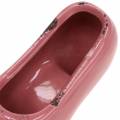 Floristik24 Planter ladies shoe ceramic pink, pink, cream assorted 14 × 5cm H7cm 6pcs