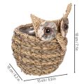 ProductName  
Handwoven Owl Basket for Home Decoration – 18cm  

ProductDescription  
<h2>Handwoven Owl Basket for Home Decoration</h2>  
<p>Crafted from natural water hyacinth materials, this decorative owl-shaped basket makes a charming addition to any  | Floristik24.co.uk