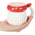 Decorative Ceramic Mushroom Cup - Fly Agaric Design, 10cm | Floristik24.co.uk