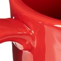 Large Red Ceramic Cup Planter