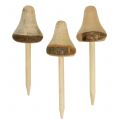 Floristik24 Wooden mushrooms to stick 20cm 6pcs