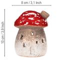 Mushroom House Light House Decorative Figurine Fly Agaric with Chimney 10cm 2pcs | Floristik24.co.uk