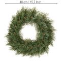 40cm Artificial Pine Wreath with Small Cones | Floristik24.co.uk