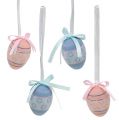 Floristik24 Plastic eggs for hanging 4cm blue-pink mix 36pcs